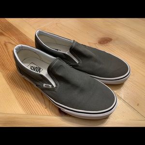 Vans slip on grey